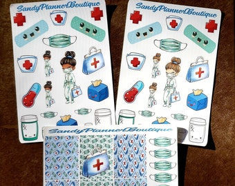 Nurse Stickers    Planner Stickers     Planner Girl Stickers