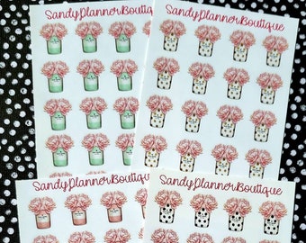 Candle planner girl stickers inspired by the matching die cuts