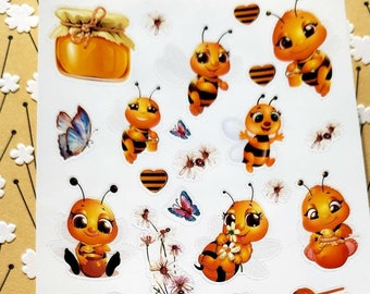 Bee Mine Planner Stickers    Bee Stickers