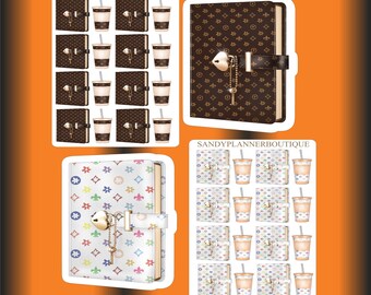 Coffee Planner Stickers: Functional & Decorative Scrapbook Decals