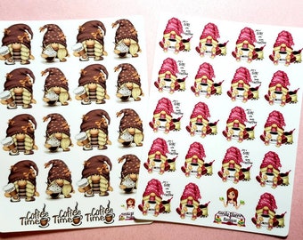 Planer Sticker    Coffee Sticker   Gnome Sticker   Planner Girl Sticker