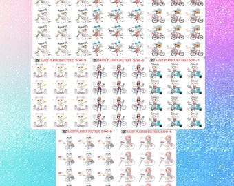 Boho Planner Stickers: Functional Stickers 506-1 506-2 506-3 506-4 506-5 506-6 506-7 506-8