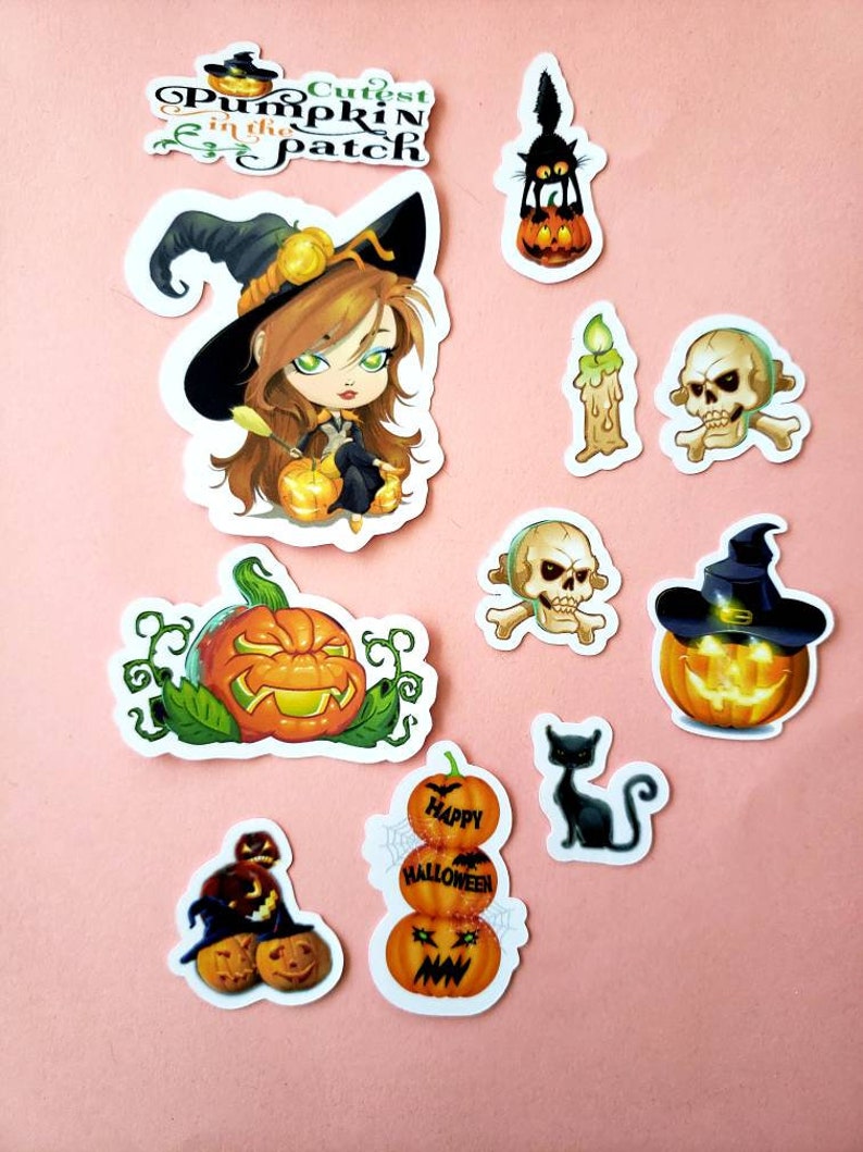 Halloween die cuts planner die cuts planner girl die cuts Halloween stickers