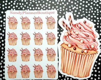 Pearl Cupcake Sticker   Planner StickerPlanner Girl Sticker