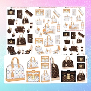 Purse Planner Stickers: Functional Scrapbooking Stickers 816-1 to 816-6
