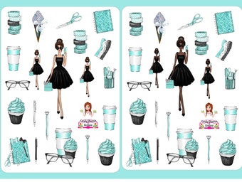 Planner Girl Stickers: Ladies in Black, Scrapbooking Stickers
