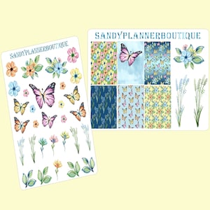 Butterfly Planner Stickers: Waterproof Scrapbooking Decals