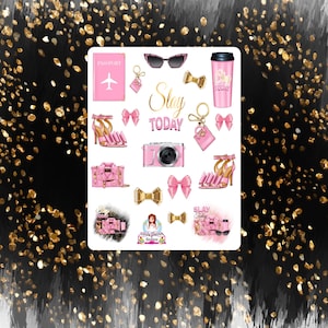 Girl Boss Planner Stickers: Slay the Day, Pink Fashion Accessories