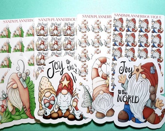 Planner Stickers    Christmas Gnome Stickers    Gnome Stickers   Planner Girl Stickers