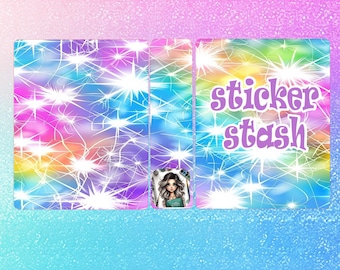 Blank or Covered Sticker Album : Holds 4.5 x 5.5-inch sheet 120 Quarter Sheet Capacity