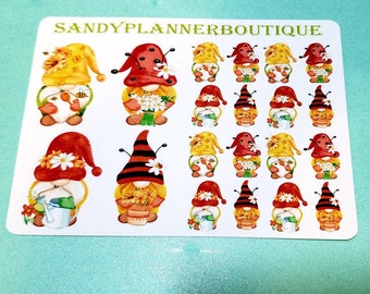 Gnome Stickers   Planner Stickers   Nature Stickers   Planner Girl Stickers