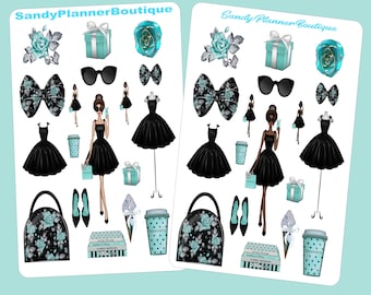 Ladies in Black Fashion Planner Stickers: Scrapbook Stickers
