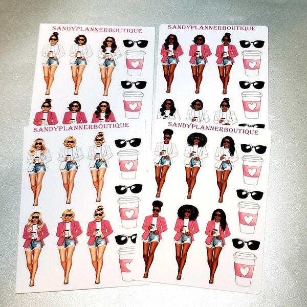 Planner Sticker   Coffee Girl Time   Planner Girl Stickers