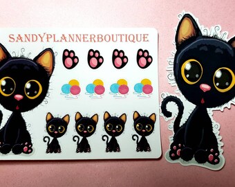 Planner Sticker    Diva Cat Sticker    Planner Girl Sticker