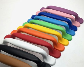 3.75" Colorful Drawer Pull Handles Dresser Knob Pull Handle Kitchen Cabinet Door Handles Orange Yellow Red Pink Black White Green Blue 96 mm