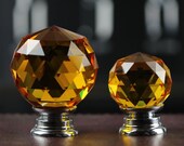 Amber Knob Glass Crystal Dresser Knobs Drawer Knobs Pulls Handles Amber Sparkly Cabinet Knobs Bling Door Knobs Decorative