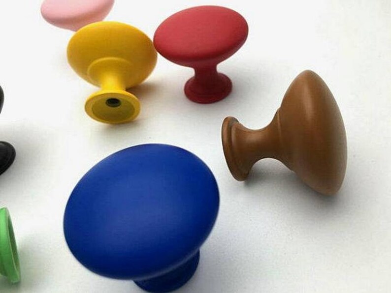 Colorful Dresser Knobs Drawer Pulls Knobs Kids Kitchen Etsy