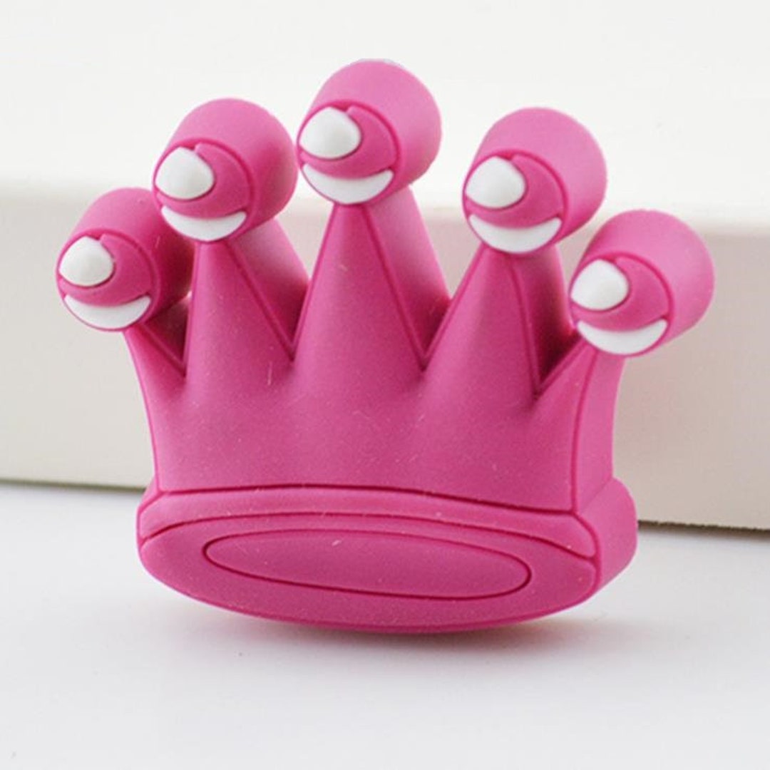 Kids Dresser Knobs Handle Pull Drawer Knobs Pulls Crown Pink White / Children Cartoon Knobs