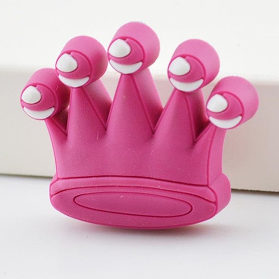 Kids Dresser Knobs Drawer Knobs Pulls Crown Pink White Etsy