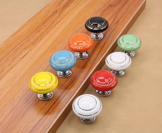 Ceramic Knobs Dresser Knob Drawer Knobs Pulls Handles Ceramic Etsy