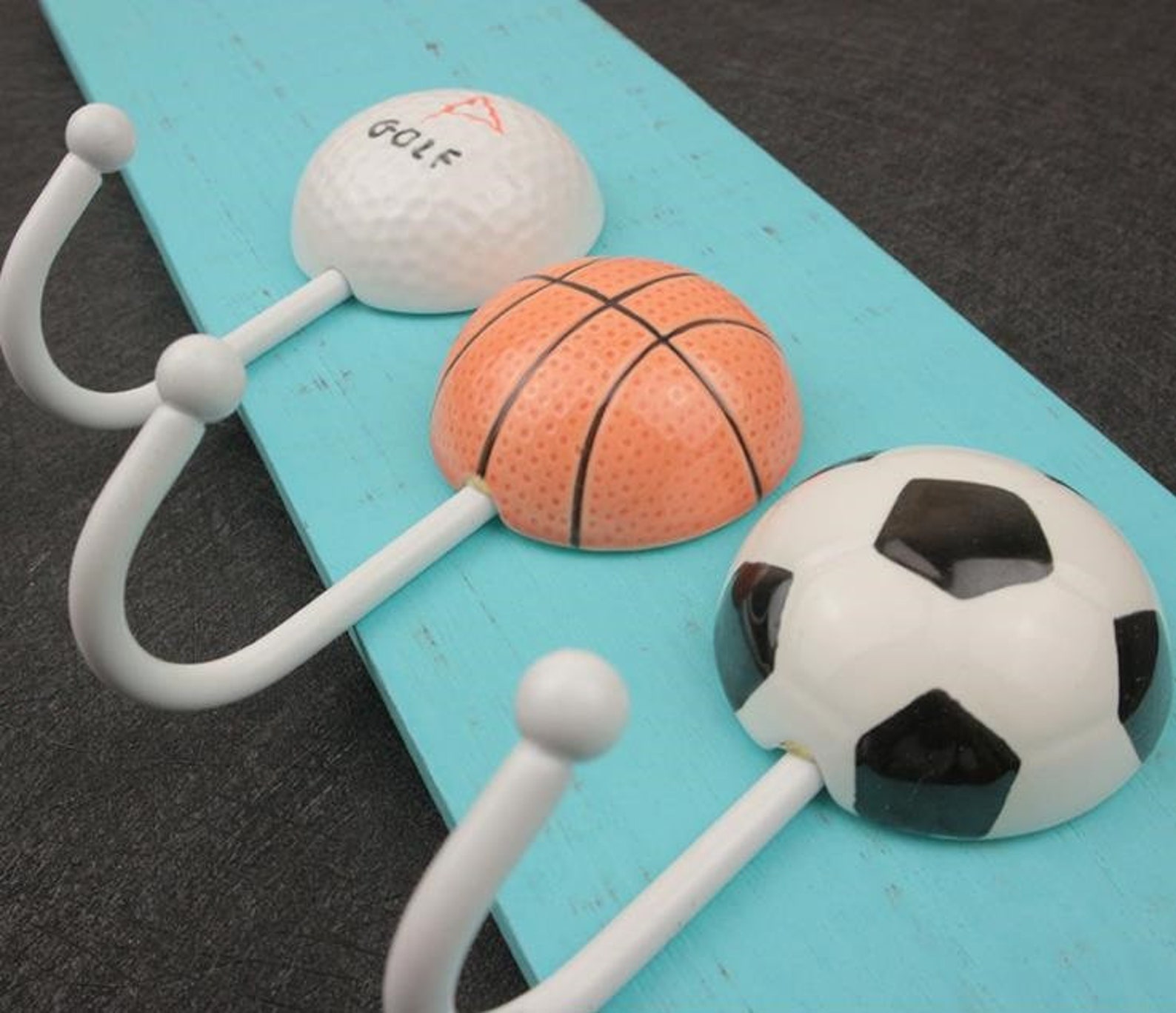 Ball Wall Hooks Unique Hook / Metal Finish Rustic Home Decor / Etsy