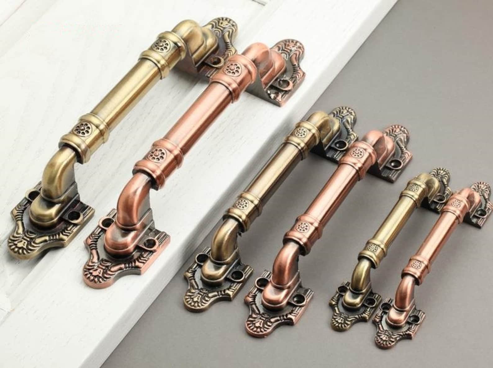 Vintage Style Kitchen Door Drawer Pulls Handles Knobs Etsy