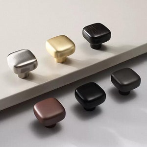 Simplicity Dresser Drawer Knobs Wardrobe Knobs Kitchen Cabinet Knobs Handle Pulls Hardware Knobs Pulls Grey/Black/Brown/Brushed Gold/Nickel