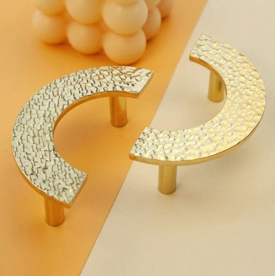 Exquisite Semicircle Brass Pulls Handles Knobs Handle Pulls