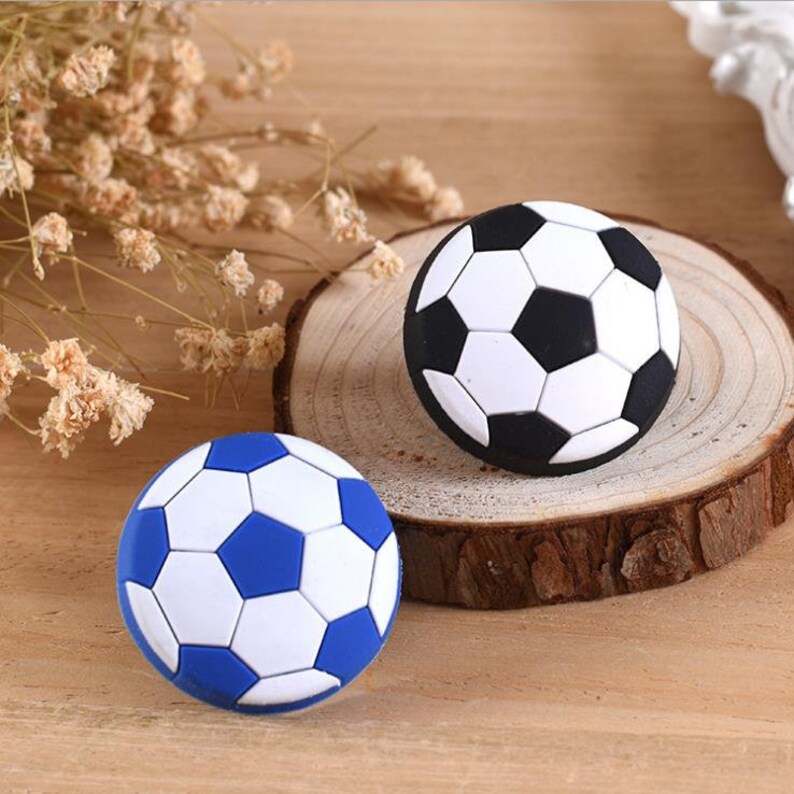 Kids Dresser Drawer Knobs Pulls Handles Football Black Blue Etsy