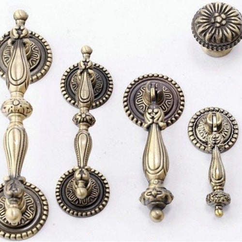 Vintage Style Dresser Knobs Drawer Pulls Handles Knobs / Etsy