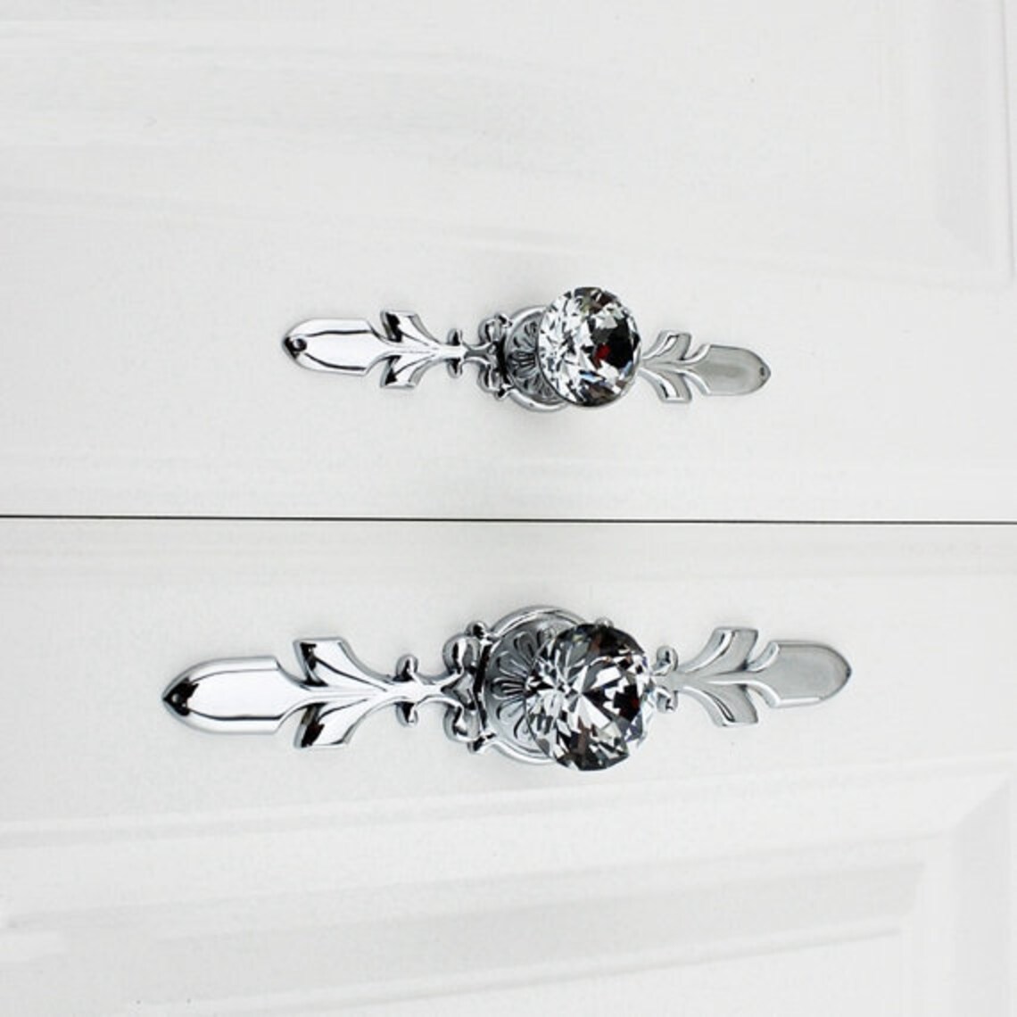 Bling Drawer Pulls Crystal Pulls Handle Glass Dresser Knob Etsy