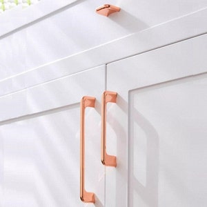 3.75" 5" 7.55" Rose Gold Drawer Pulls Knobs Dresser Knobs Pulls Cabinet Pull Handles Kitchen Cupboard Handle Pulls Cabinet Hardware