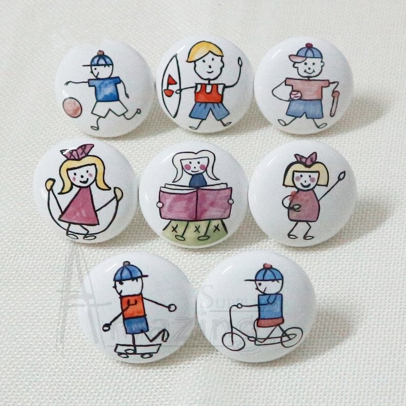 Children Drawer Knob Dresser Knobs Pulls Handles / Boys Girls Etsy