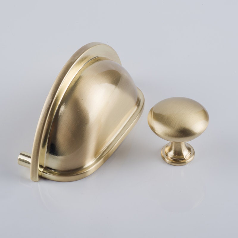 Harris Cup Handle Brushed Gold - LUSSO