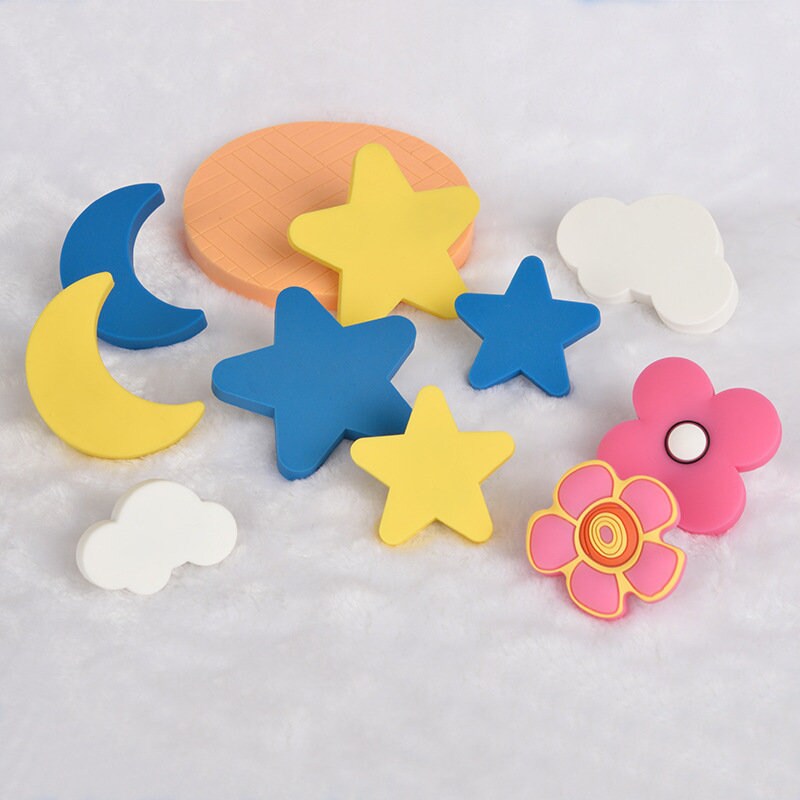 Colorful Star Knob Drawer Knob Kids Dresser Knobs Blue White Etsy