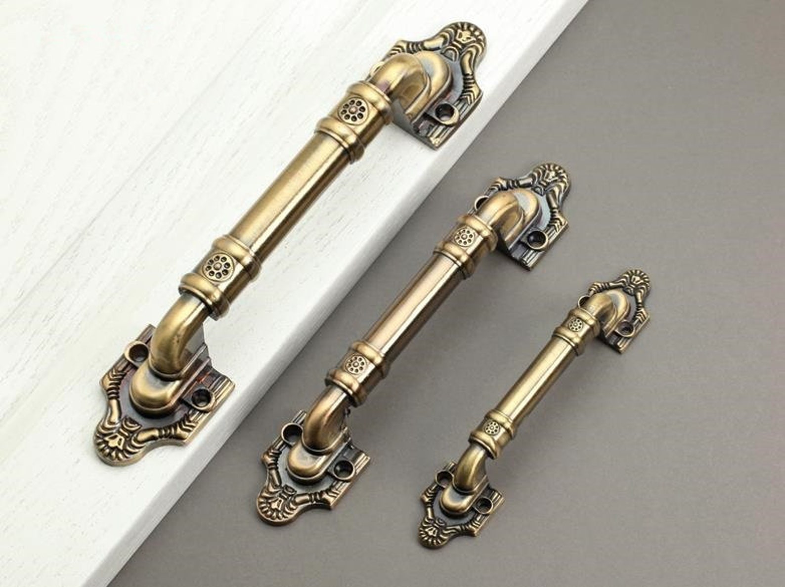 Vintage Style Kitchen Door Drawer Pulls Handles Knobs Etsy