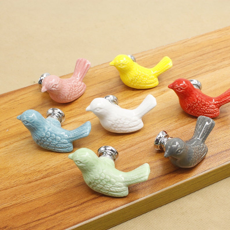 Bird Knobs Dresser Knob Childrens Drawer Knobs Pulls Handles Etsy
