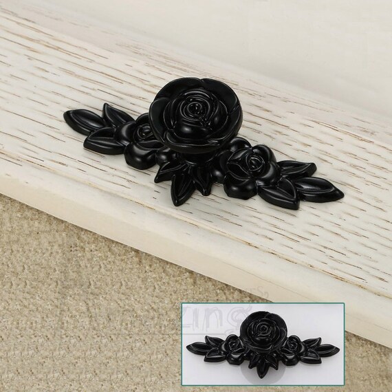 Blume Strass Möbelgriff Haus Deko Retro Metall Tür Schrank Knauf Schublade Griff