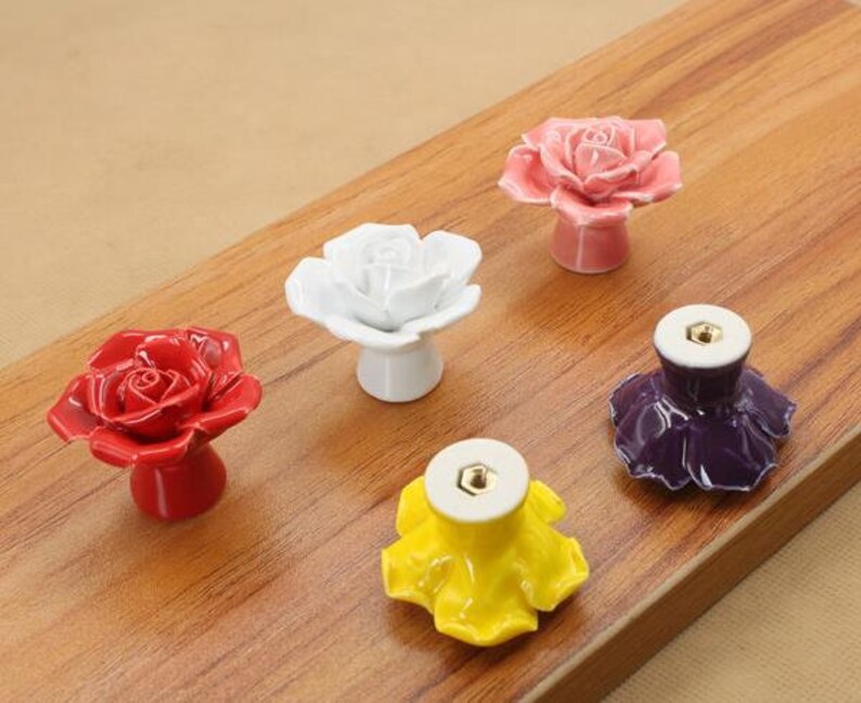 Colorful Dresser Knobs Drawer Knobs Pull Handles / Kitchen Etsy