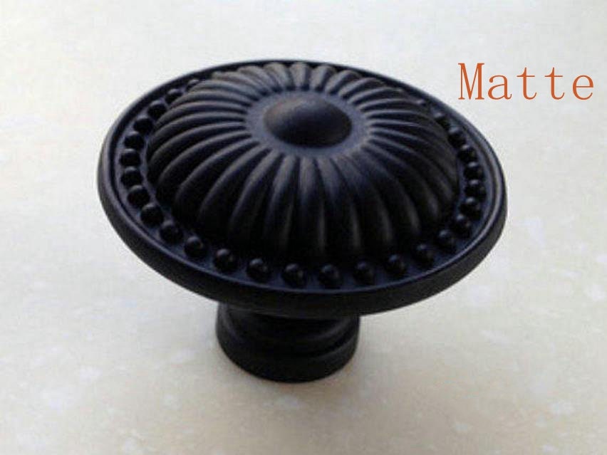 Black Dresser Knobs Drawer Pulls Knobs Handles / Retro Kitchen Etsy