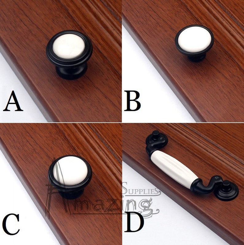 4.5 Drawer Knob Pulls Dresser Pull Knobs Handles / Black Etsy