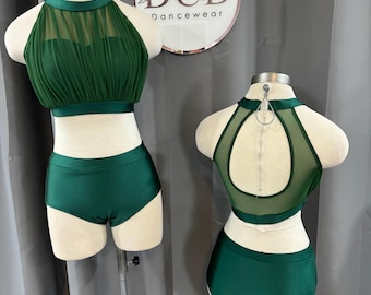 Signature set. Dance costume , contemporary dance top and briefs, base costume