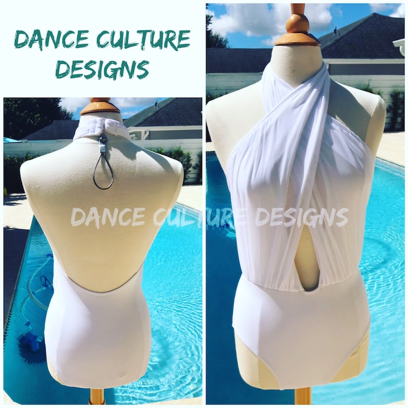 Crisscross leotard. Contemporary dance leotard. Dance costume Etsy