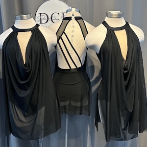 Cowl Drape Dress. Contemporary dress , lyrical dress