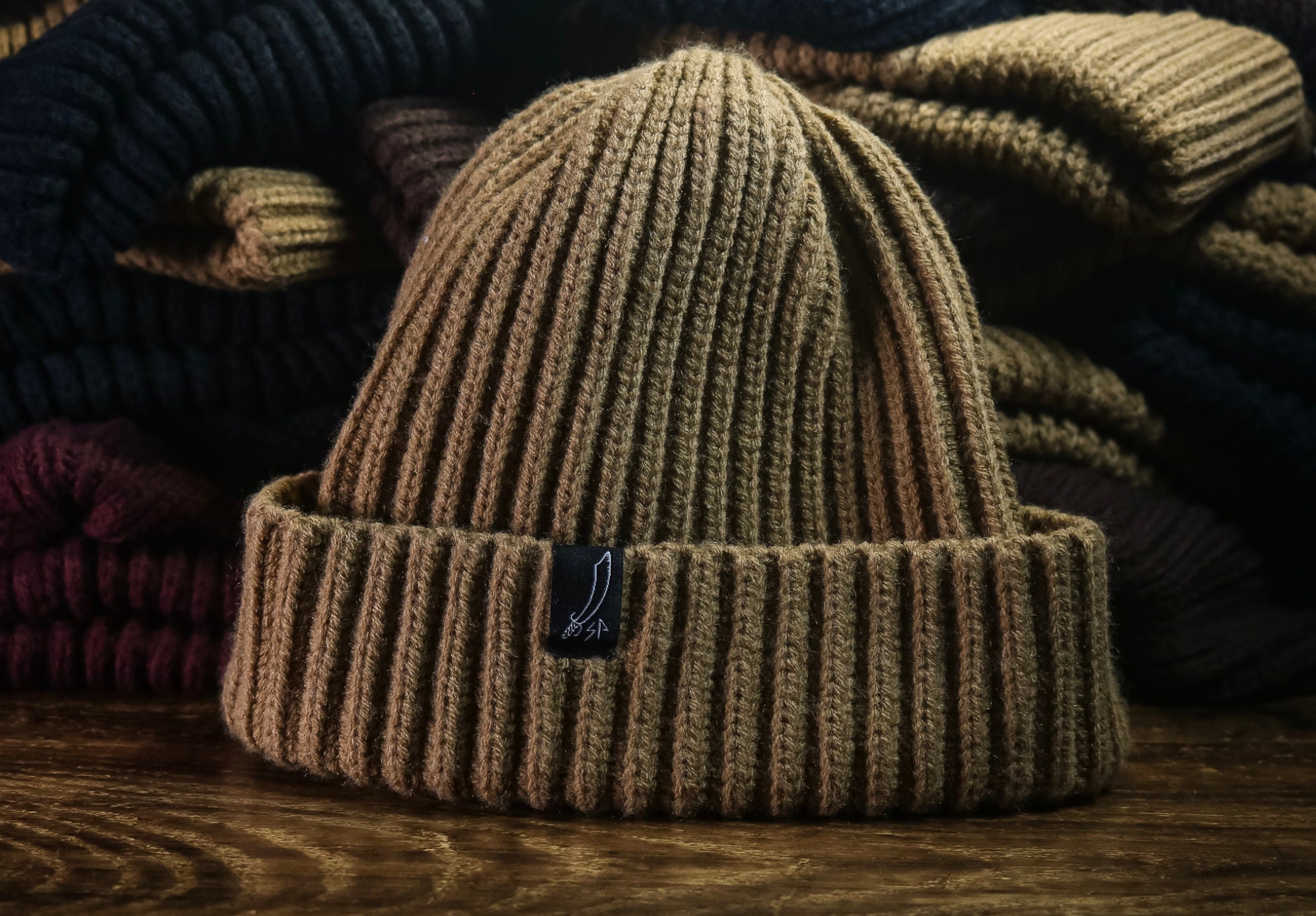 Premium Acrylic Knit Beanie - Stretch Fit, Ultra-Soft Lightweight Headwear Adult Acrylic/Wool Beanie main image 2