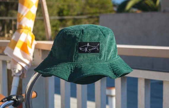 The Weekend Bucket Hat: Green Corduroy