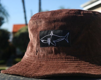 The Weekend Bucket Hat: Dark Brown Corduroy