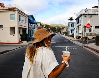 The Weekend Corduroy Bucket Hat: Tan