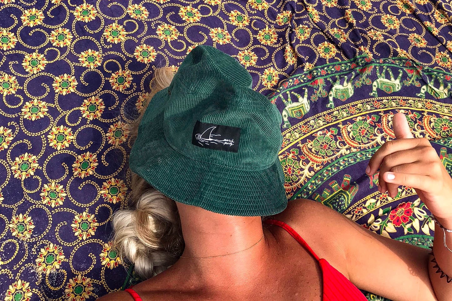 The Weekend Bucket Hat: Green Corduroy