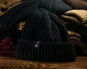 Acryl Strickmütze: Weich, Easy Stretch, High-Profile